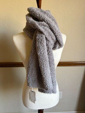 New! Barefoot Dreams Cozy Chic Gray Scarf